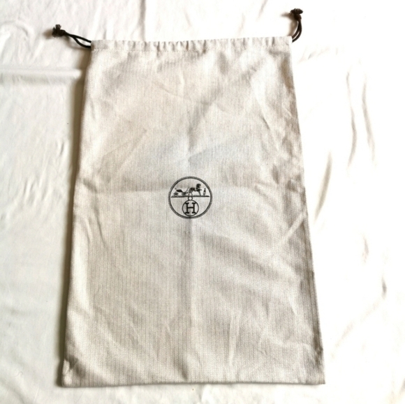 Hermes Handbags - Authentic HERMES Cotton Drawstring Dustbag